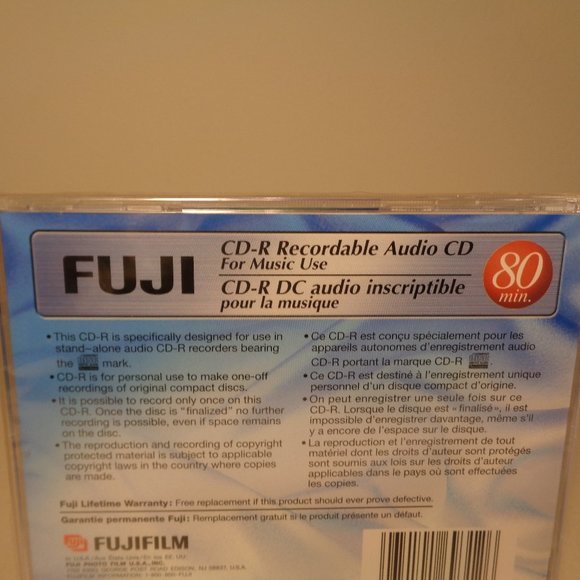 Fuji CD-R Audio / New / 80 Minutes / For Music Use / Recordable Audio CD - Picture 3 of 7
